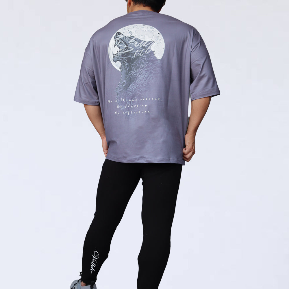 BIG T-SHIRT SINZ MOON WOLF Davy's Gray