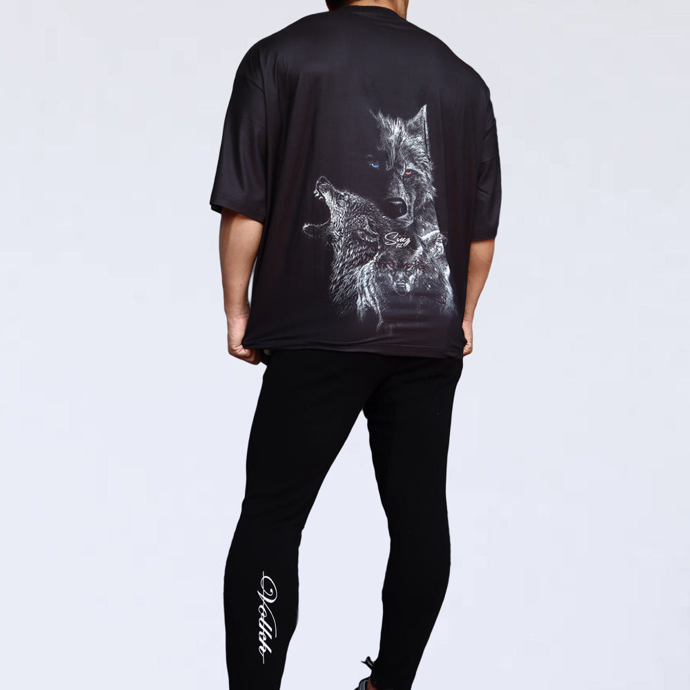 BIG T-SHIRT SINZ WOLFS BLACK
