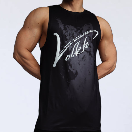 NO SLEEVE BIG VOLKH LOGO SHIRT ～BLACK～