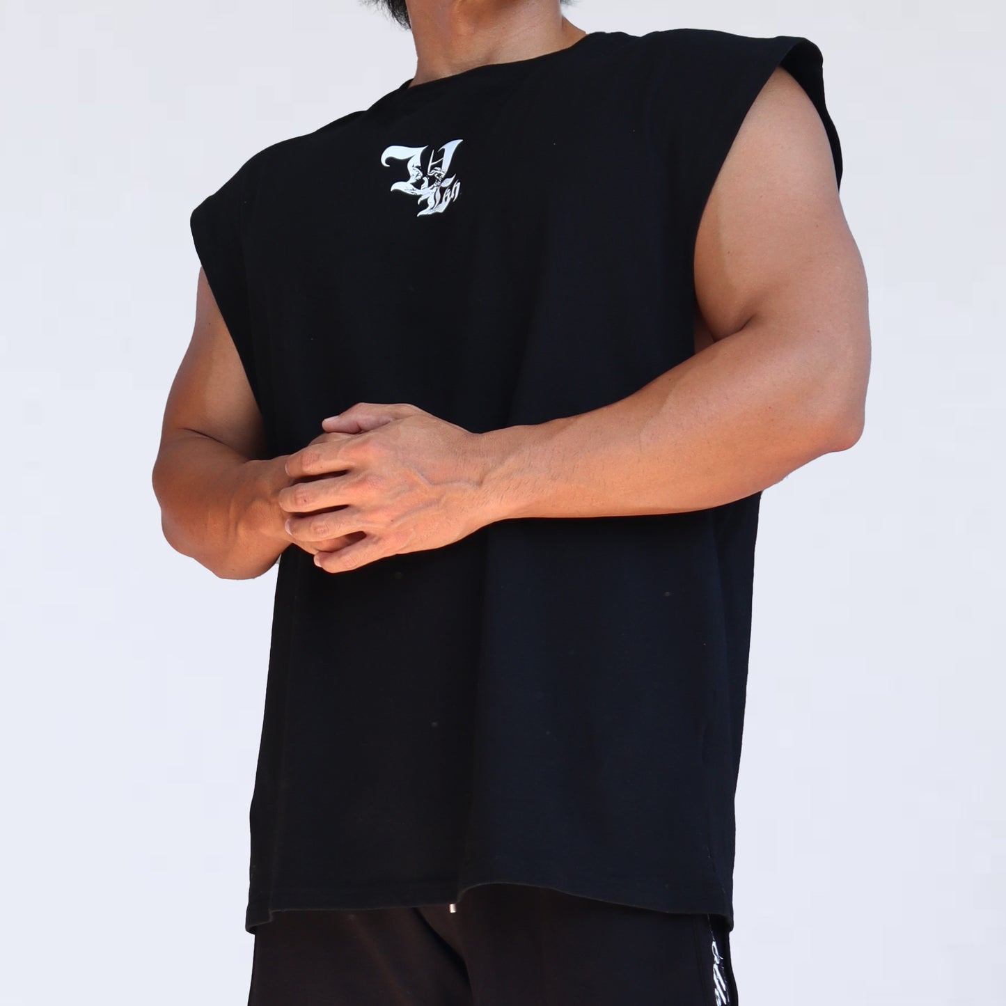 NO SLEEVE VOLKH BACK timewolf SHIRT ～BLACK～