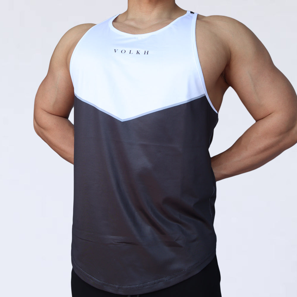 TANK TOP ～ VOLHK BACK LOGO WHITE BLACK～