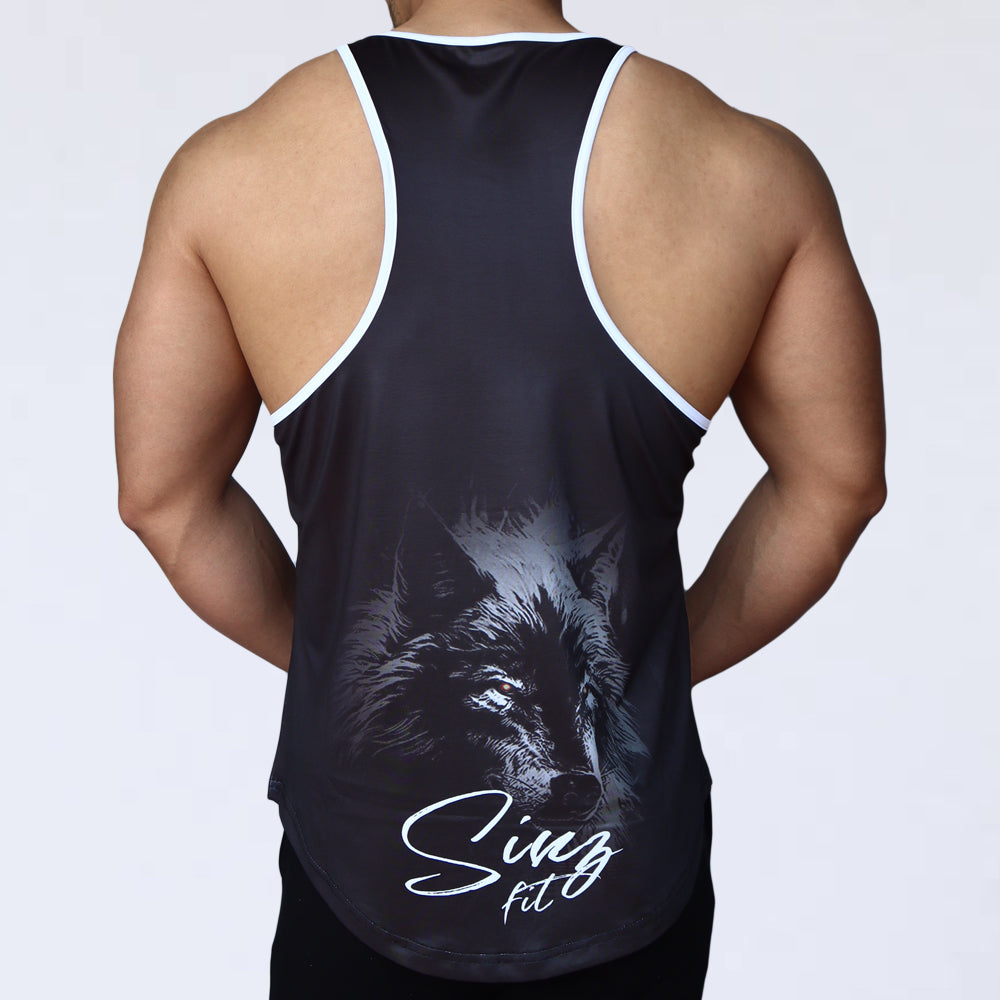 TANK TOP ～ VOLHK BACK LOGO WHITE BLACK～