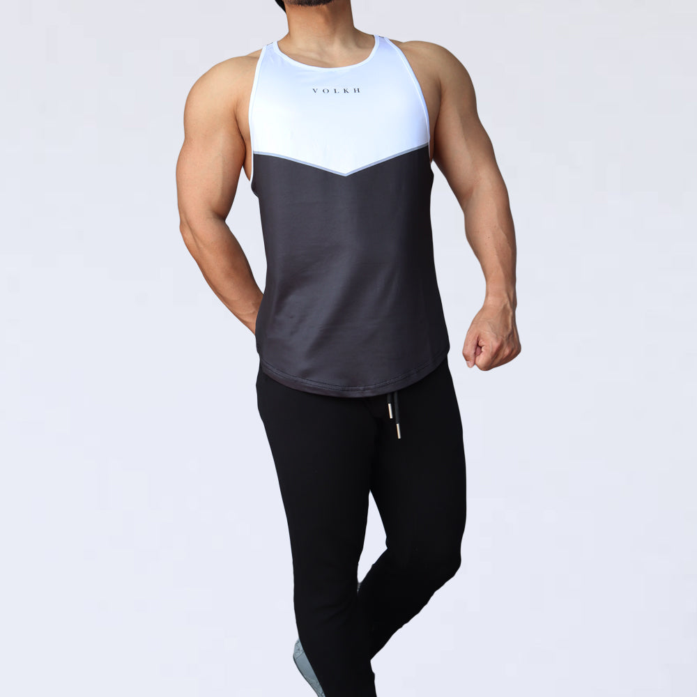 TANK TOP ～ VOLHK BACK LOGO WHITE BLACK～