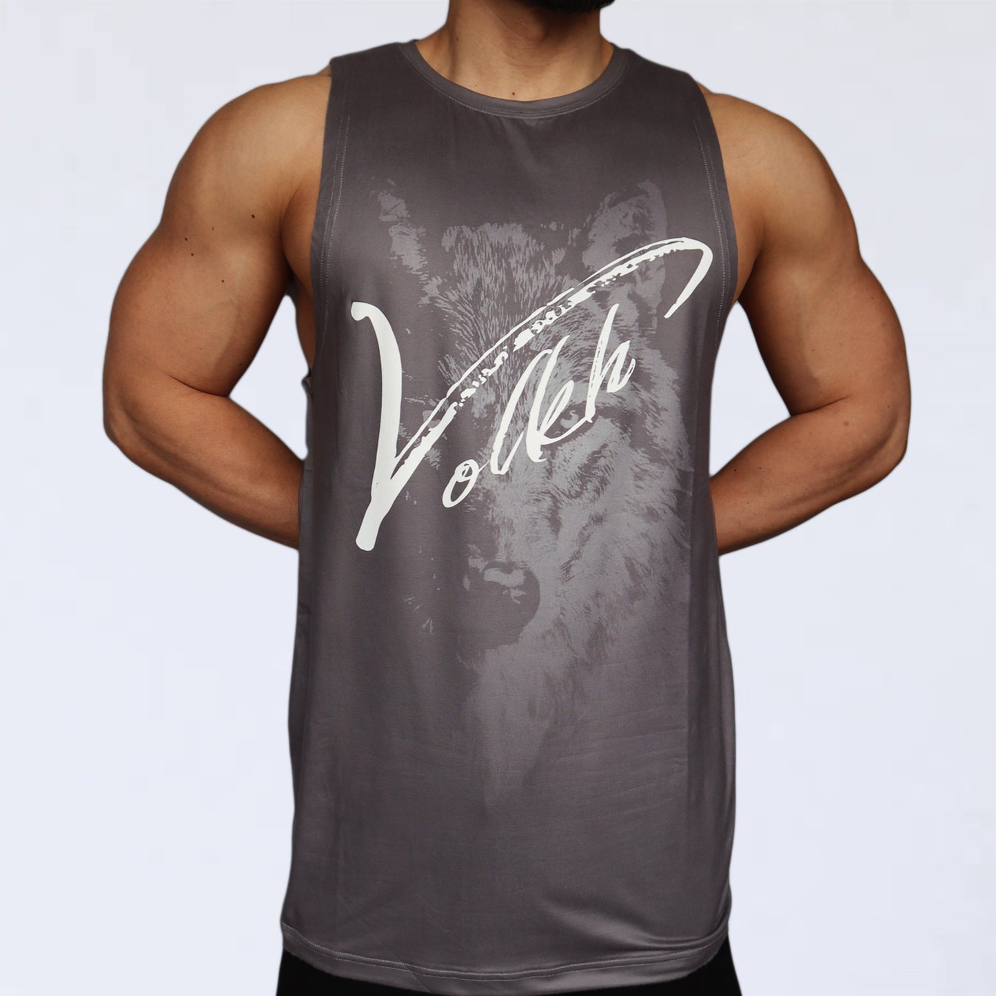NO SLEEVE BIG VOLKH LOGO SHIRT ～Davy's Gray～