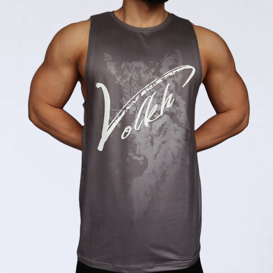 NO SLEEVE BIG VOLKH LOGO SHIRT ～Davy's Gray～
