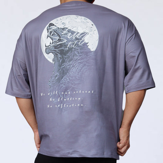 BIG T-SHIRT SINZ MOON WOLF Davy's Gray