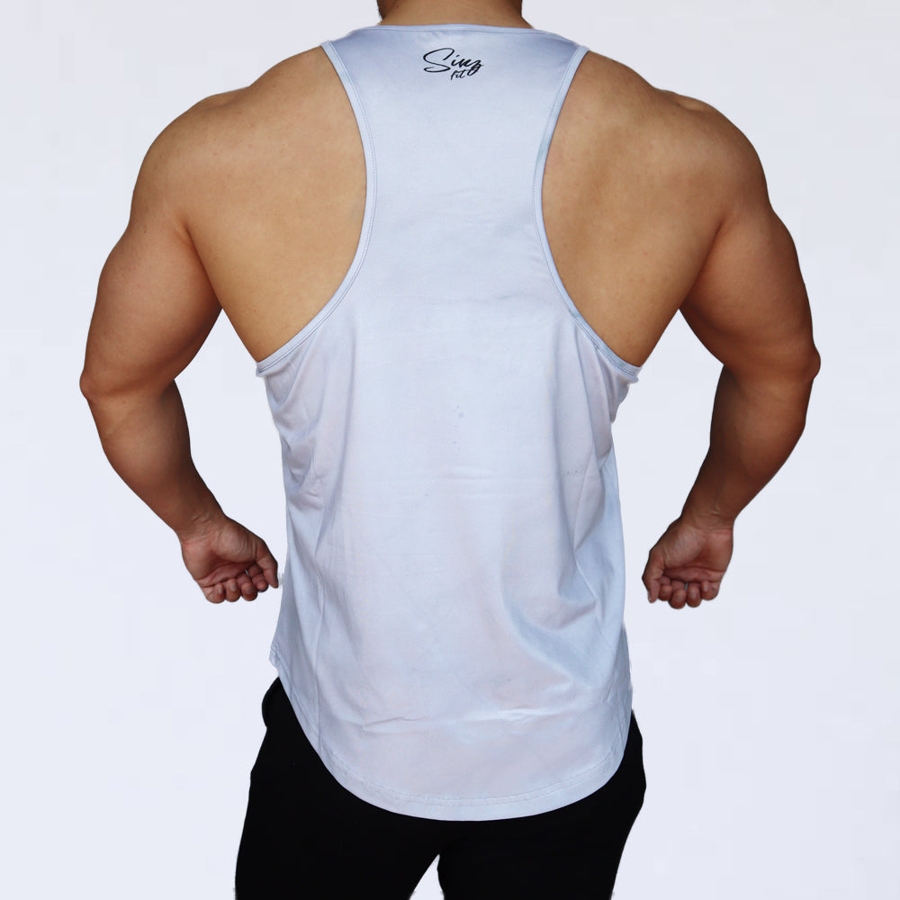 TANK TOP ～ VOLHK LOGO WHITE GREY～