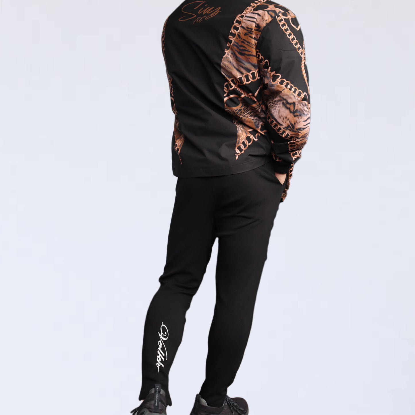 JOGGER PANTS thigh volkh BLACK
