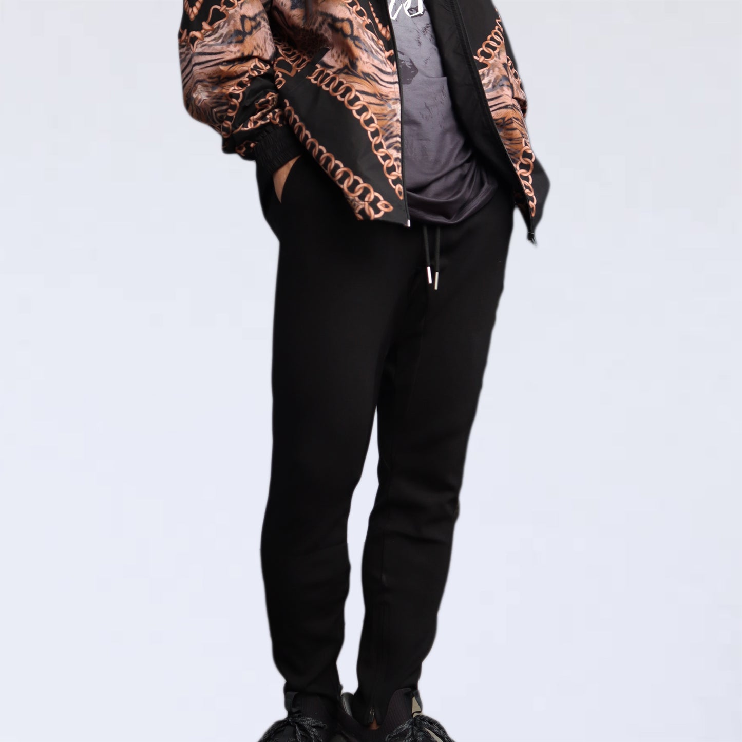 JOGGER PANTS thigh volkh BLACK
