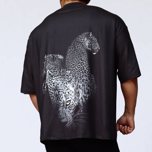 BIG T-SHIRT SINZ LEOPARDS BLACK