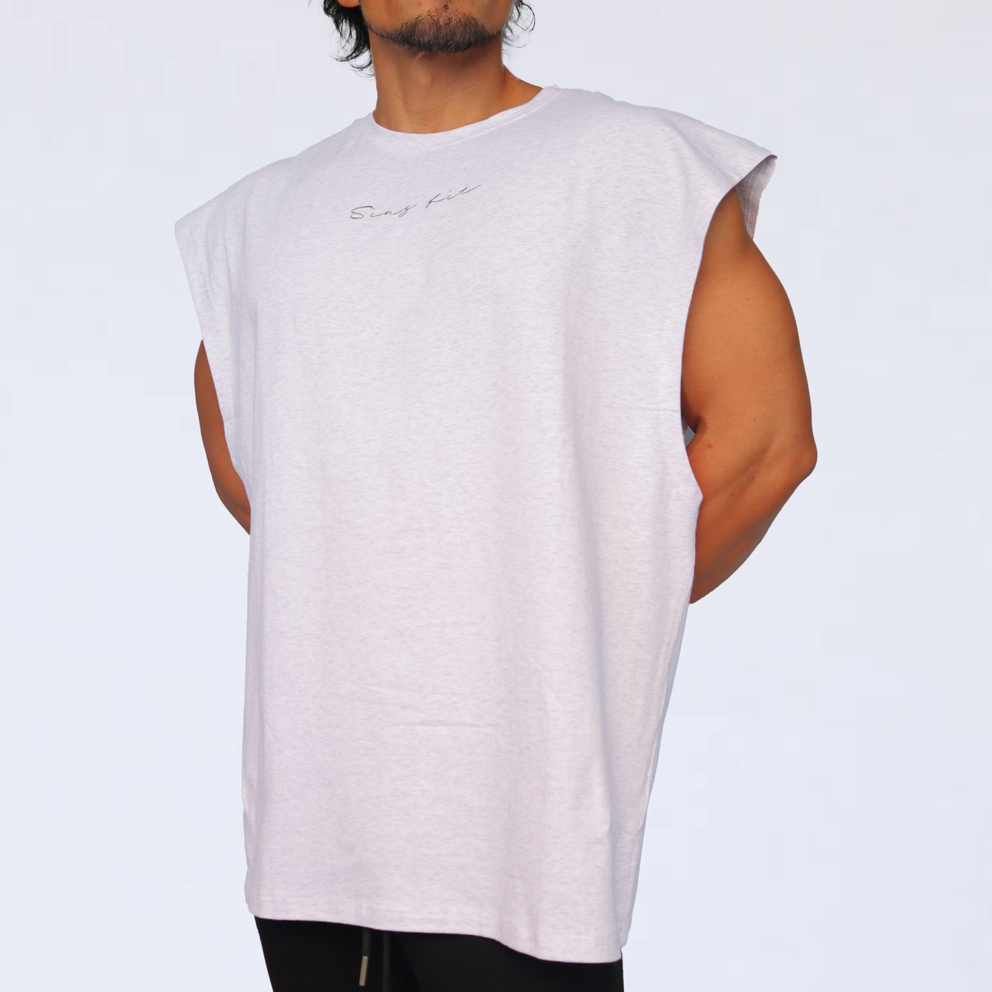 NO SLEEVE VOLKH camoufla WOLF SHIRT ～whitegray～
