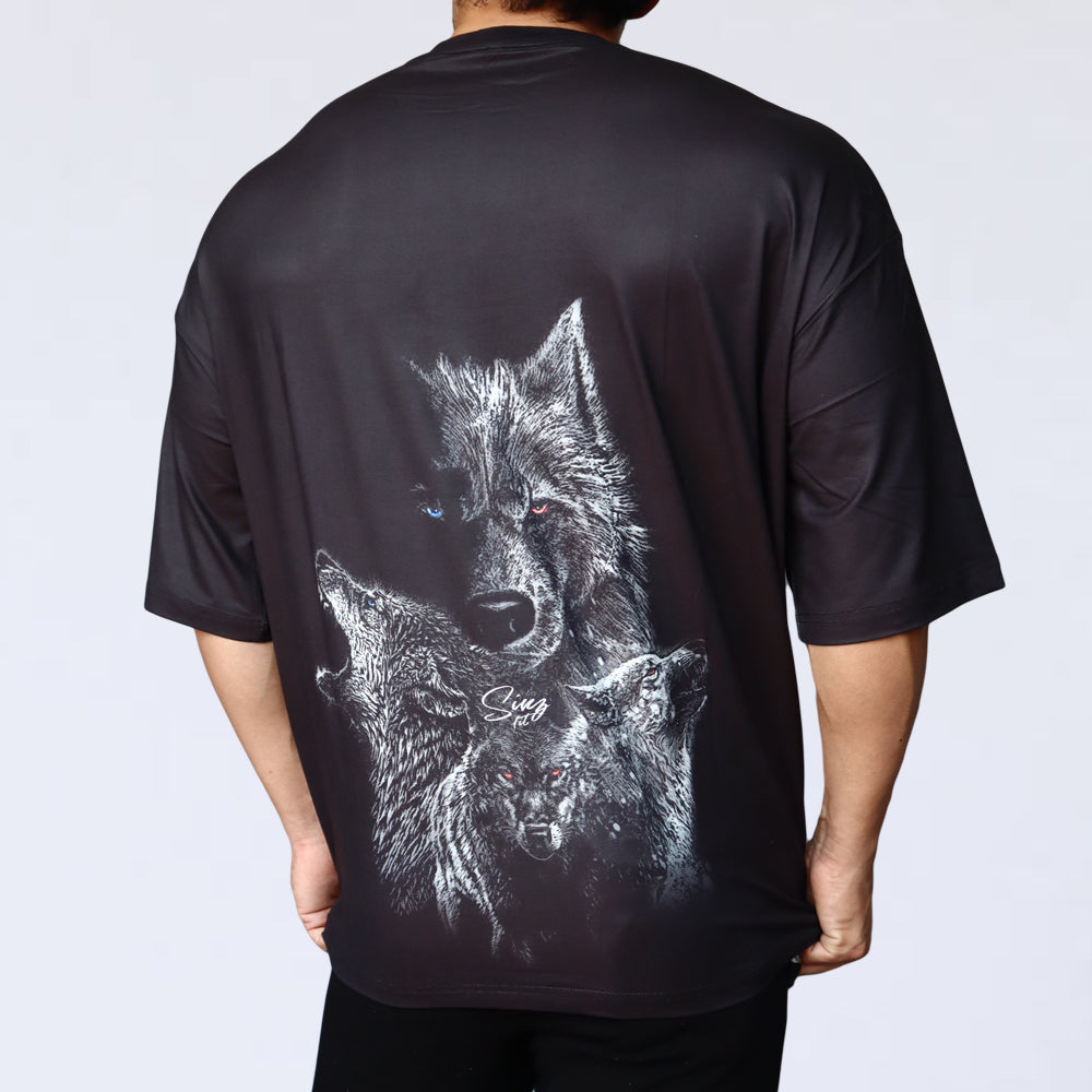 BIG T-SHIRT SINZ WOLFS BLACK
