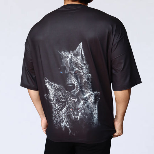 BIG T-SHIRT SINZ WOLFS BLACK