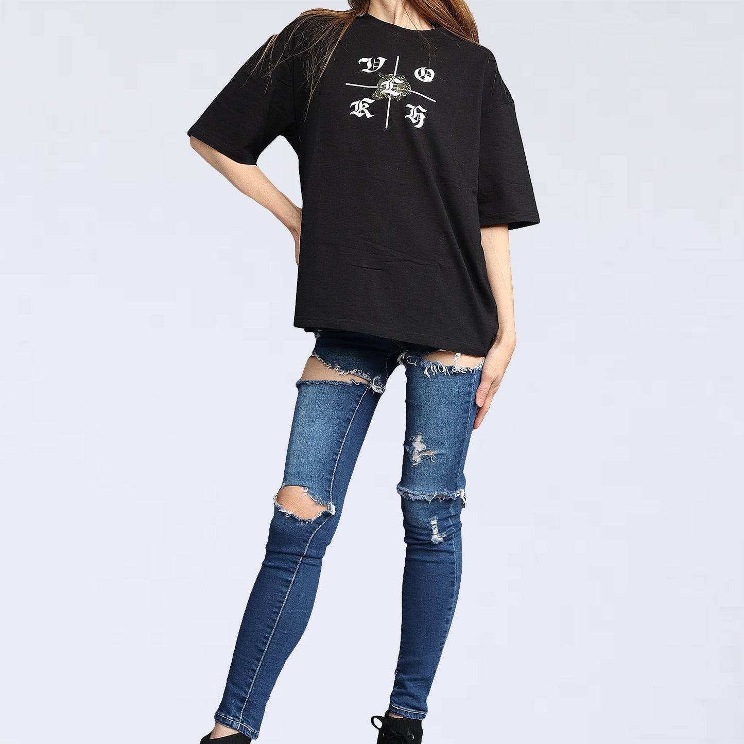 BIG T-SHIRT　volkh　wolfcross ～black～