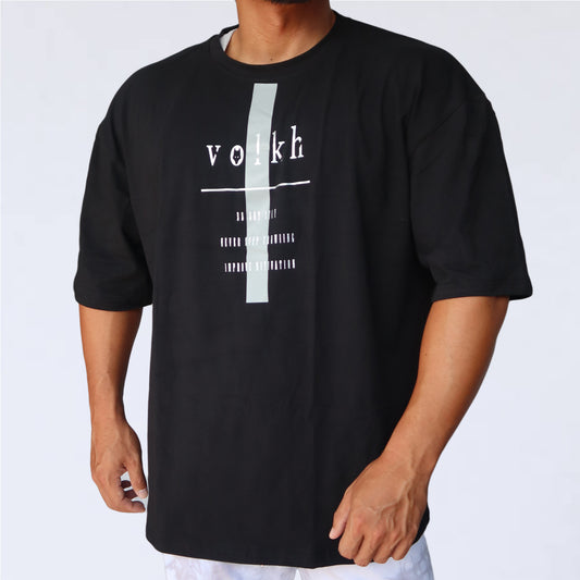 BIG T-SHIRT　volkh　SLIM LINE BLACK