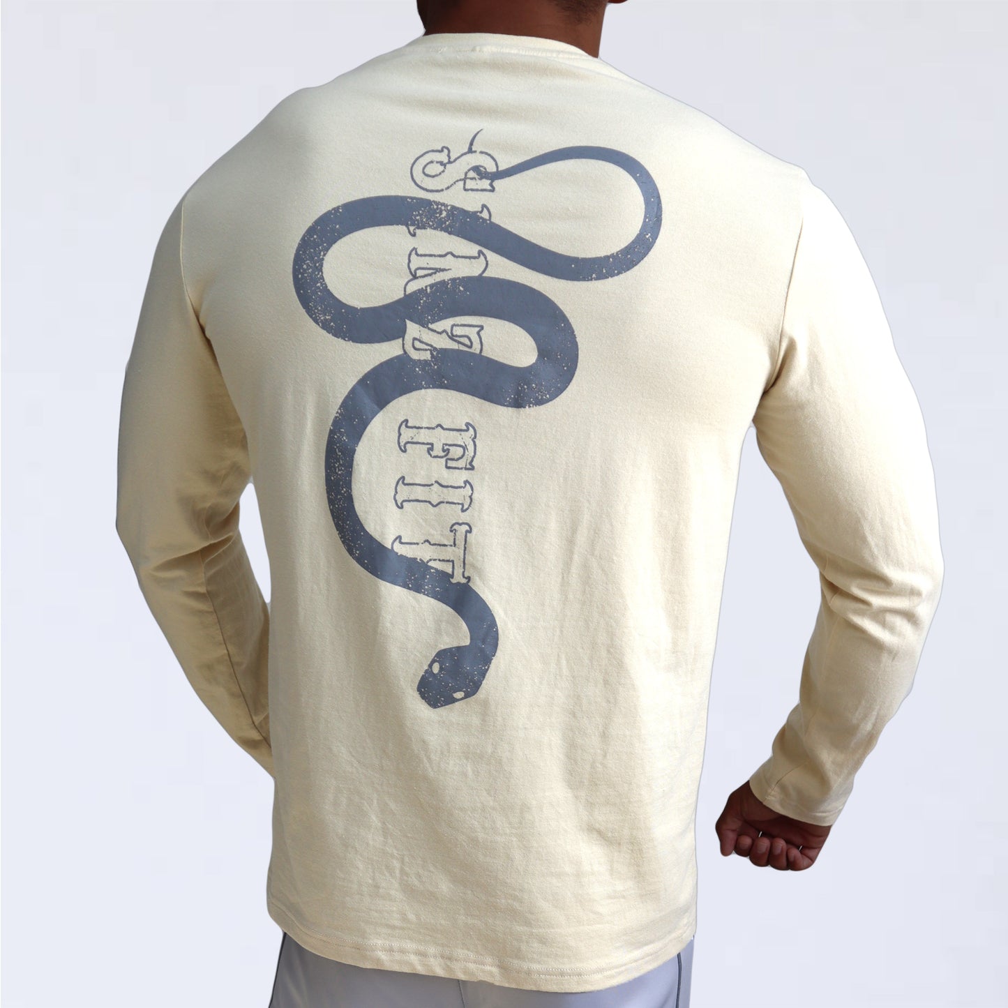 SINZ SNAKE LONG SLEEVE SHIRT (CREAM)