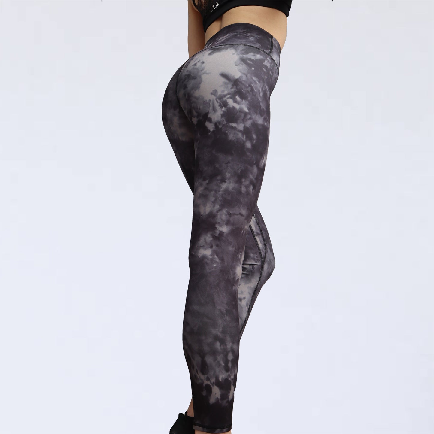 Yoga wear leggings　　　～ Marble Gray ～