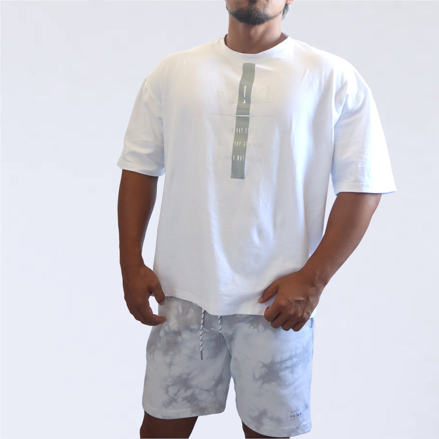 BIG T-SHIRT　volkh　SLIM LINE WHITE