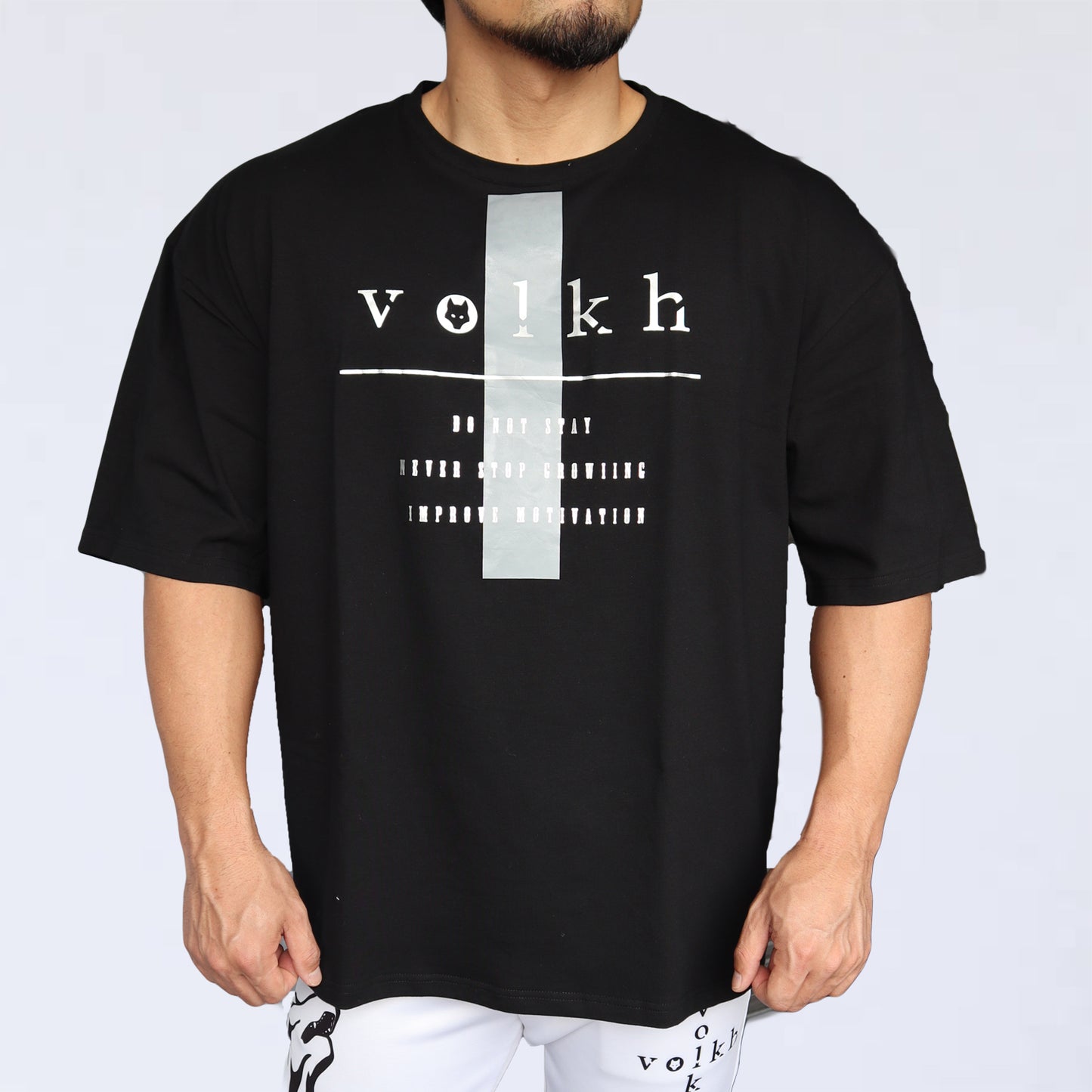 BIG T-SHIRT　volkh　LINE BLACK
