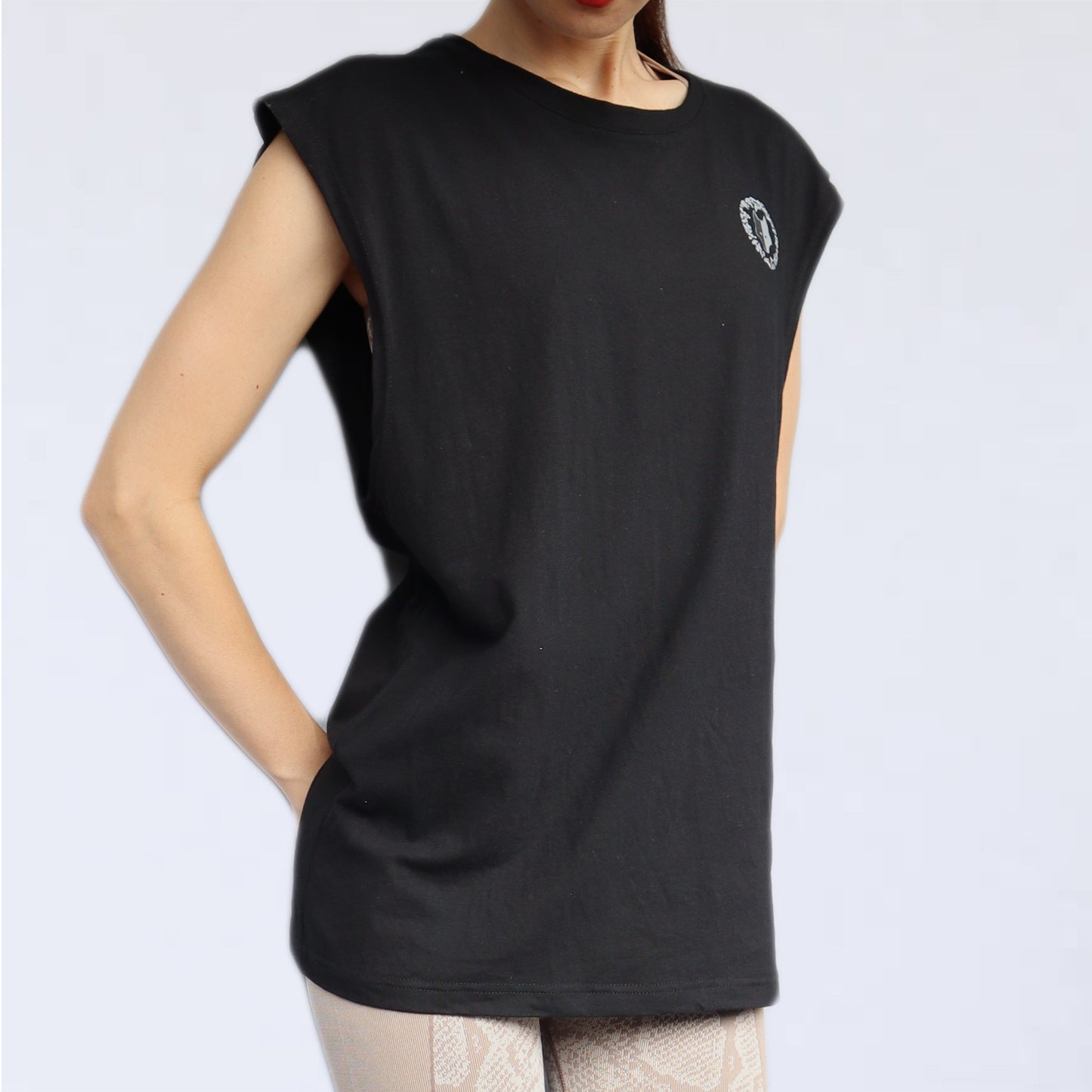 SINZ SNAKE NO SLEEVE SHIRT （BLACK)
