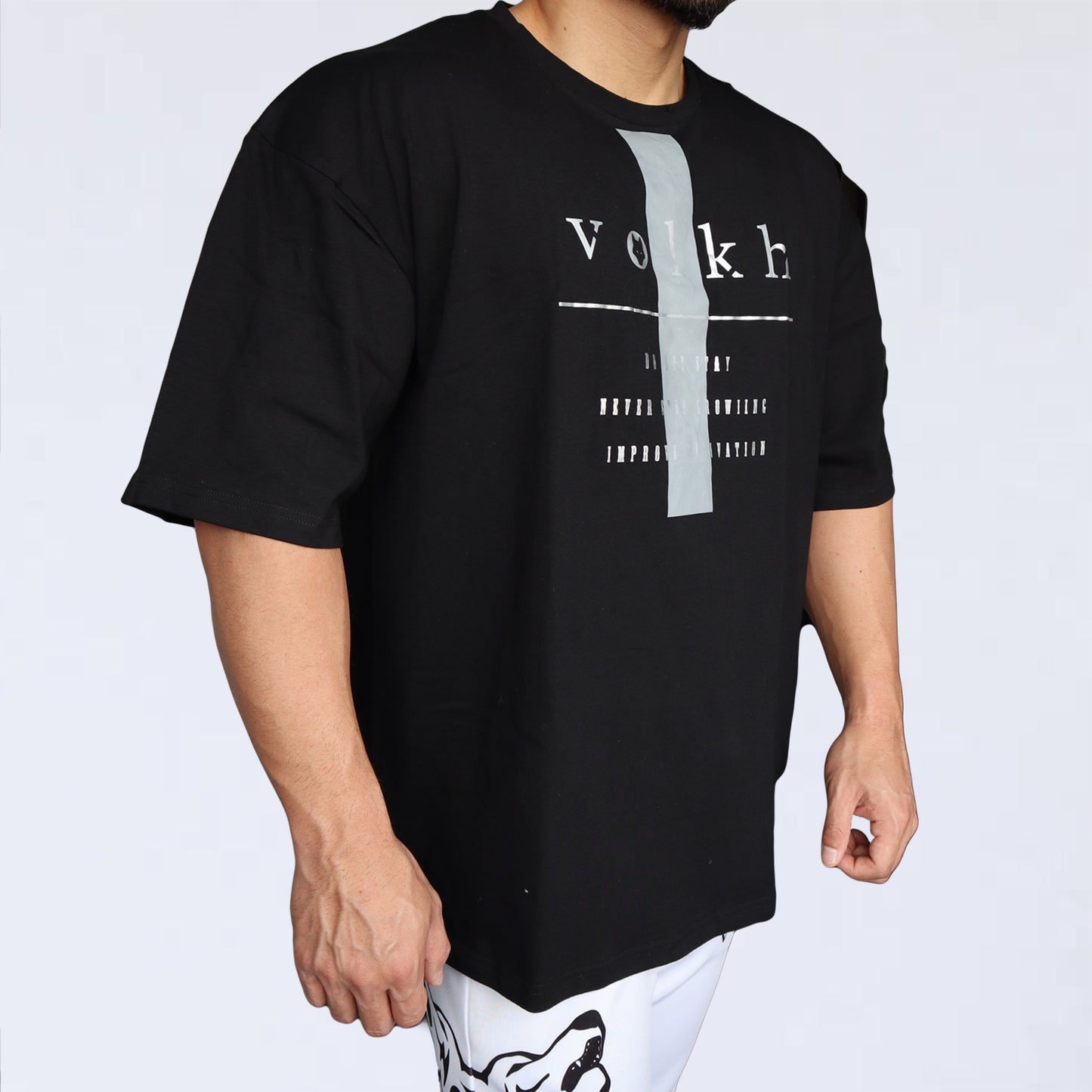 BIG T-SHIRT　volkh　LINE BLACK