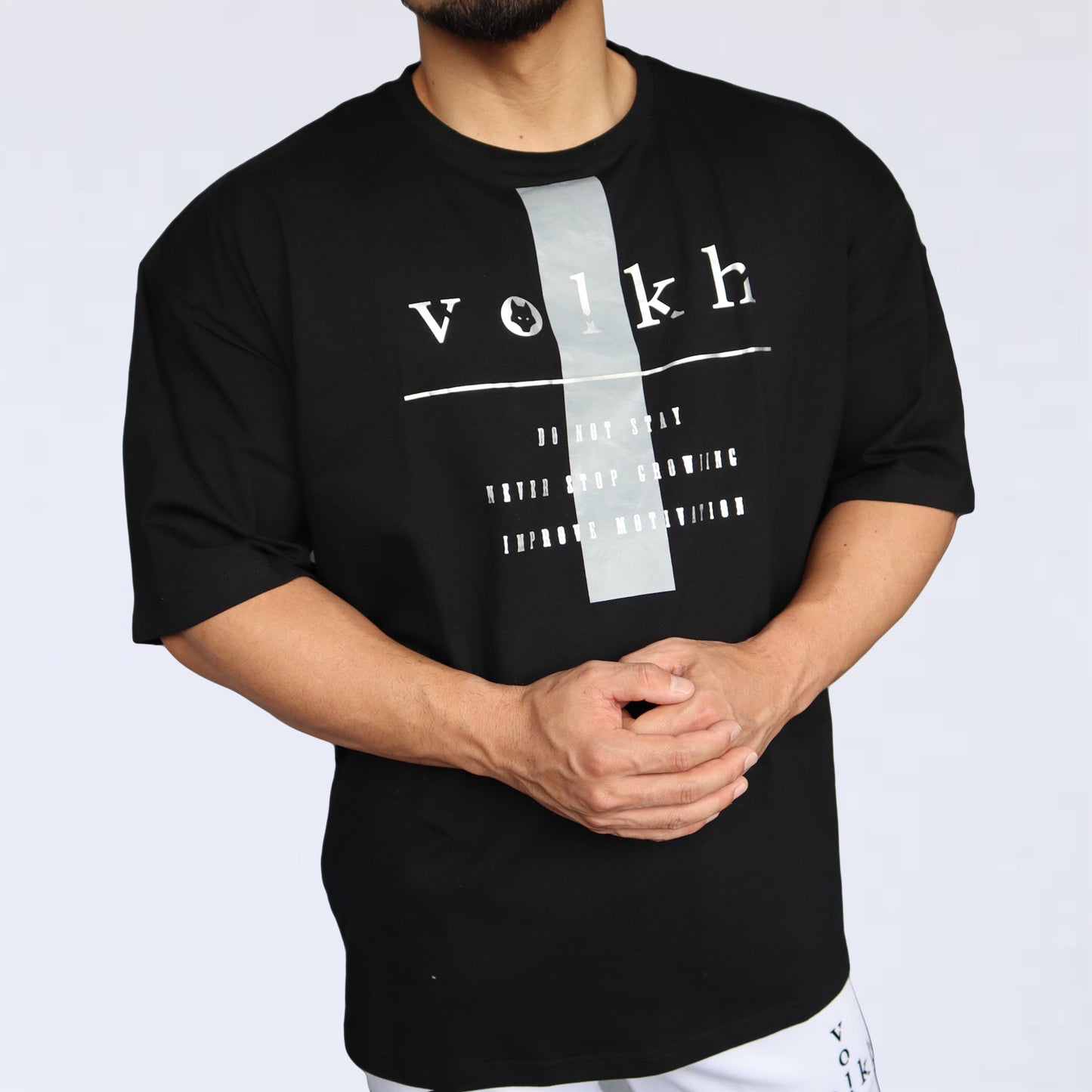 BIG T-SHIRT　volkh　LINE BLACK