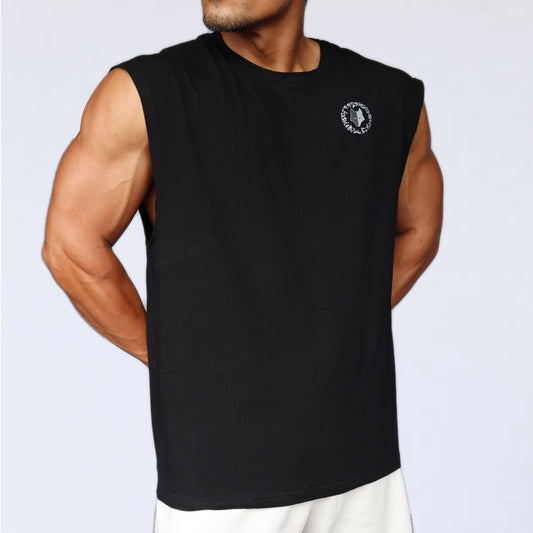 SINZ SNAKE NO SLEEVE SHIRT （BLACK)
