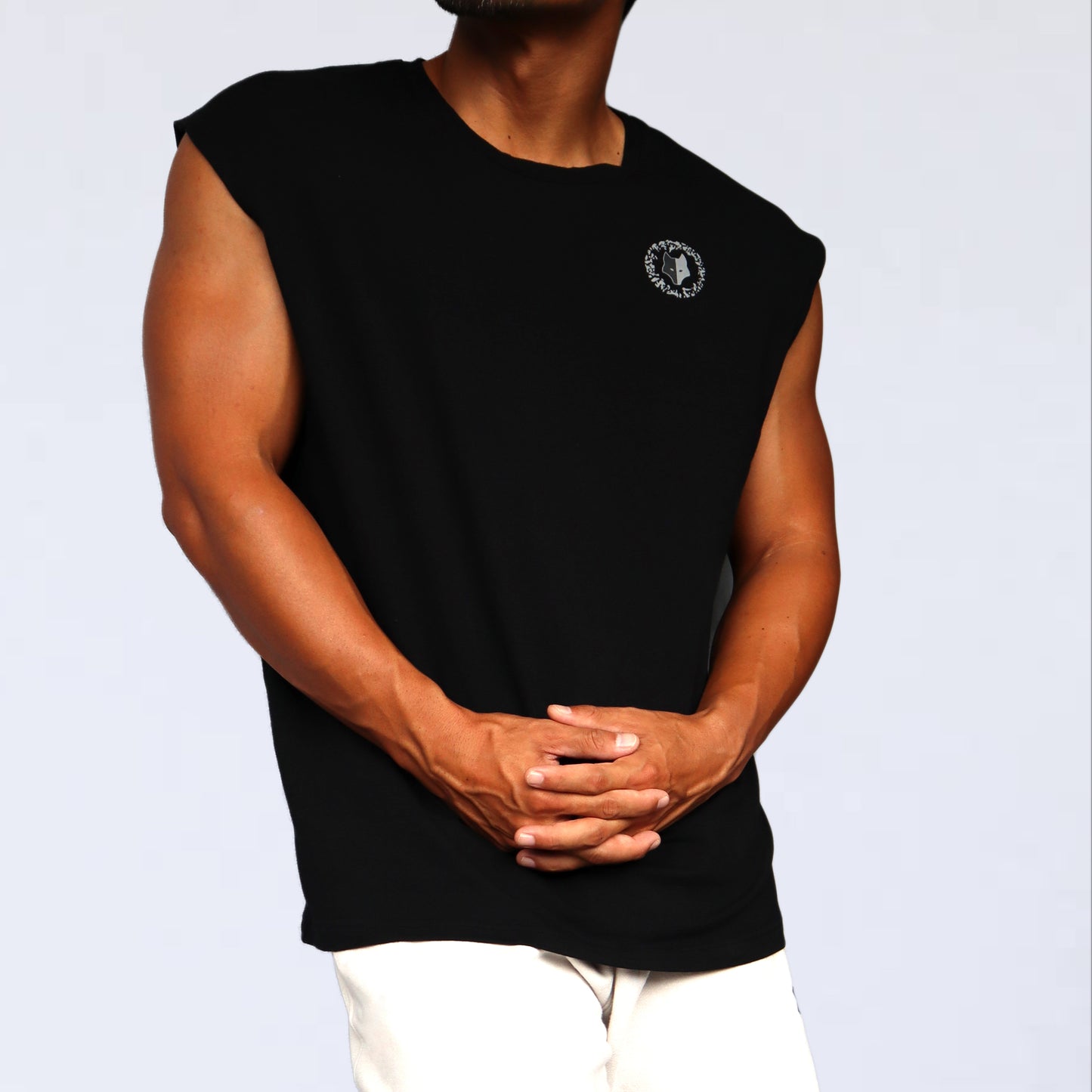SINZ SNAKE NO SLEEVE SHIRT （BLACK)