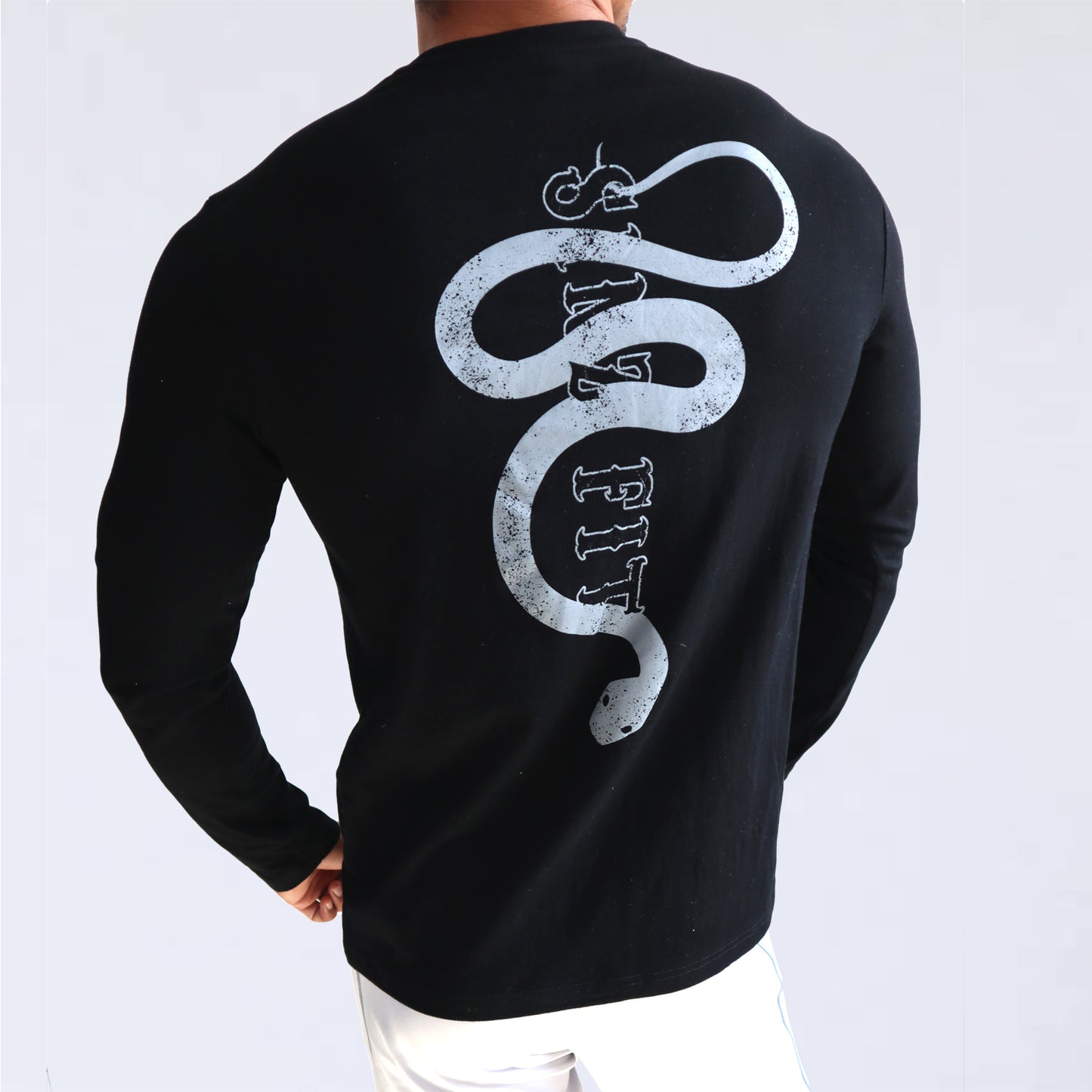 SINZ SNAKE LONG SLEEVE SHIRT (BLACK)