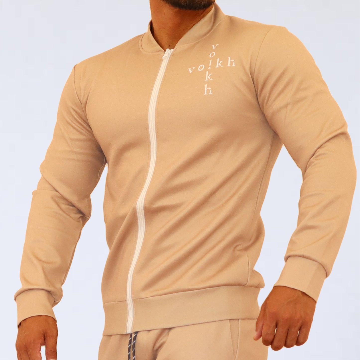 volkh LOGO ZIP-UP TRACK JACKET　～BEIGE～