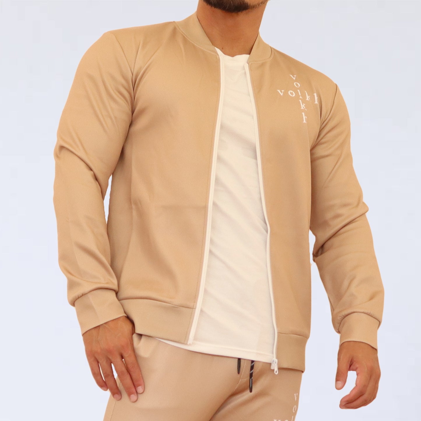 volkh LOGO ZIP-UP TRACK JACKET　～BEIGE～