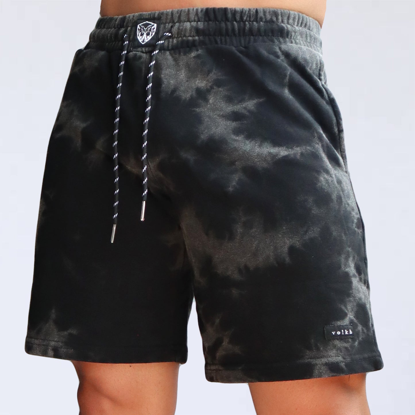 volkh SHORTS ～TIE DYE BLACK ～