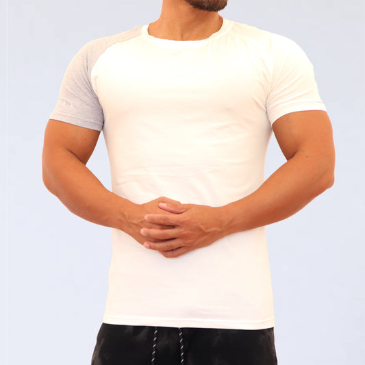 ONE SIDET-SHIRT　volkh　~WHITE×GRAY~