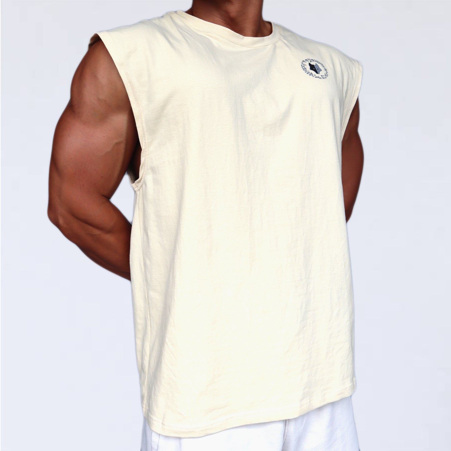 SINZ SNAKE NO SLEEVE SHIRT （CREAM)