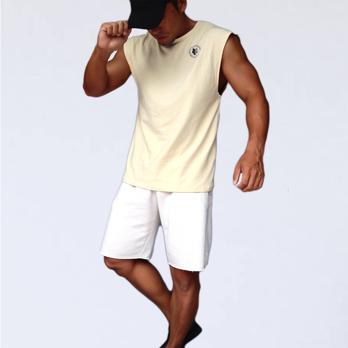 SINZ SNAKE NO SLEEVE SHIRT （CREAM)